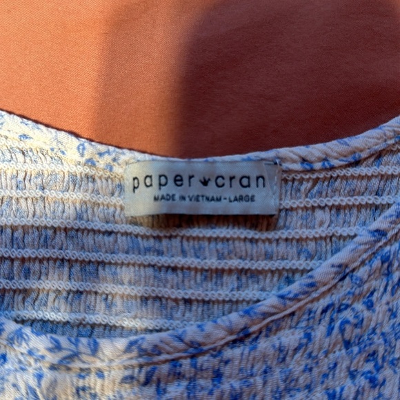 blue and white floral tank - Picture 3 of 3